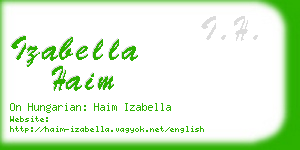 izabella haim business card